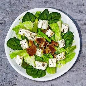 Healthy Cottage Cheese Caesar Salad