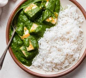 Palak Paneer With Jeera Rice