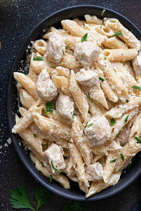 Chicken Penne Alfredo Pasta (white Sauce)