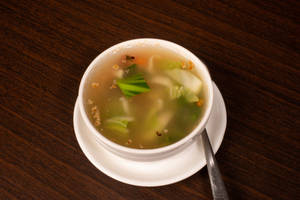 Veg Lemon Garlic Soup