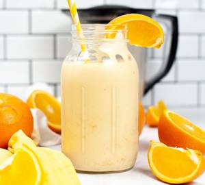 Orange milkshake