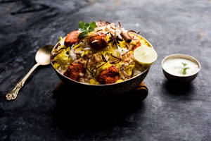 Chicken Reshmi Kebab Biryani