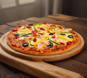 Red paprika capsicum pizza [7 inch]