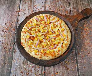Onion And Corn Pizza
