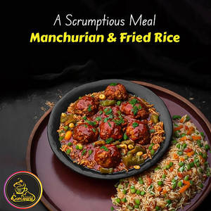 Fried Rice + Gravy Manchurian