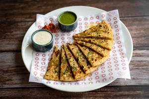 Paneer Pea Paratha