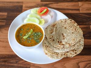 Dal Fry + 4 Roti +Salad +Pickle