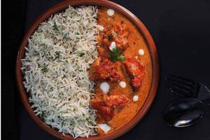 Butter Chicken Jeera Rice Bowl