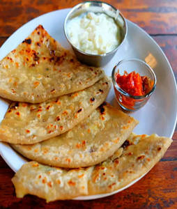 Aloo Paratha (2pc)+ Curd + Pickle