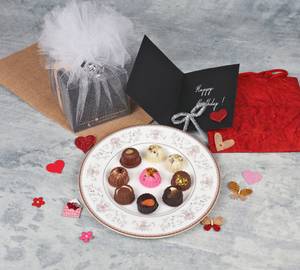 Happy birthday chocolate gift box (box of 20) (message enclosed)