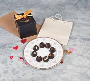 Dark assorted chocolate box