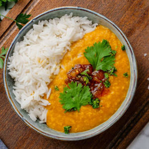 Dal Fry Steam Rice Bowl