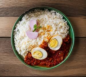 Egg Curry Rice wali thali