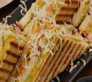 Aloo matar cheese sandwich