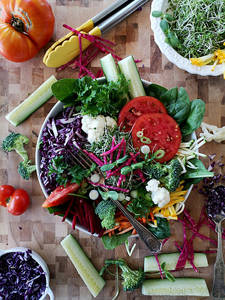 Low Fat Cheese Veg Salad