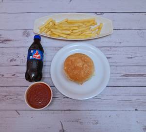 Burger + fries + coke [full]