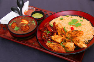 Chinese Veg Fat Thali (serve 1-2) 500 Ml