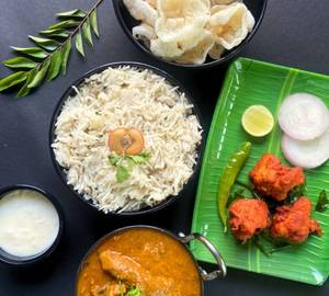 Executive chicken curry combo                                                               