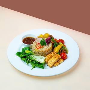 Brown Rice With Exotic Vegetables (Large Plates)