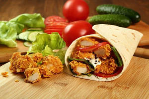 Popcorn Chicken Wrap