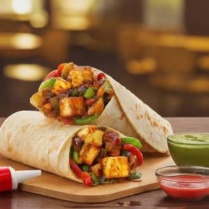 Paneer Manchurian Roll (1pc).