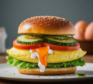 Burger Bun Omelette