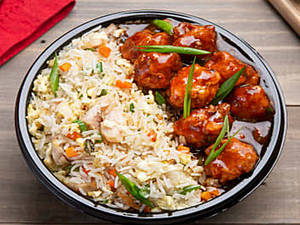Chicken Fried Rice With Chilli Chicken