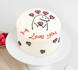 I Love Non Cute Chocolate Bento Cake