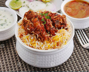 Mutton Fry Peace Biryani