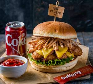 Bbq Chicken Burger And Diet Coke(300ml)