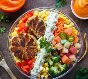 Aloo Patty Salad