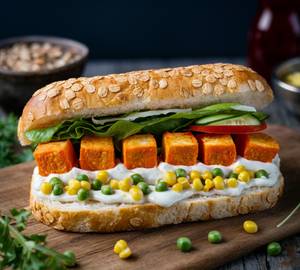 6" Corn, Peas With Paneer Tikka Sub