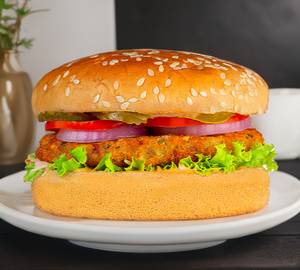 Spicy paneer burger