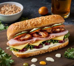 Chicken Ham & Roasted Chicken Sub
