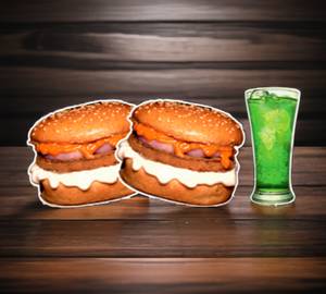 2 Classic Jumbo Burger + Any Mojito