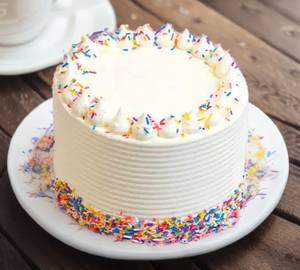 Eggless   Vanilla Birthday Cake 350 Grm