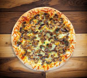 Barbeque Mushroom Cheese Pizza