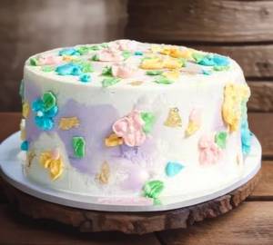 Eggless Colourful Birthday Chocolate Cake 350 Grm