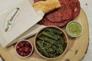 Peri Peri Bhindi With  2  Popeye Roti