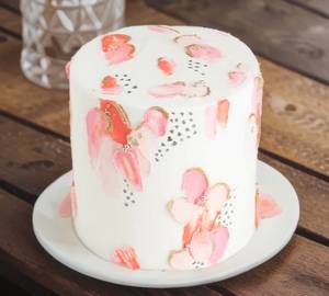 Eggless  Weight Baby Shower Vanilla Cake 350 Grm