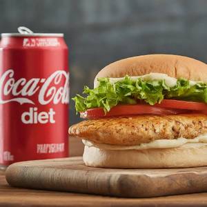 Chicken Breast Burger And Diet Coke(300ml)