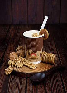 Akhrot Anjeer Thick Shake [250 Ml]