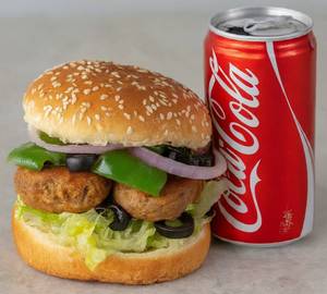 Shammi Kebab Burger And Diet Coke (300ml)