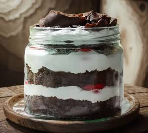 Chocolate simple jar cake