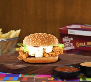 Premium Fried Chicken Burger