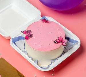 Eggless Anniversary Bento Cake Chocolate Truffle