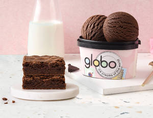 Chocolate Brownie + Chocolate Ice Cream