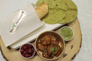 Aloo Tuk  With 2 Beetroot Lacha Paratha