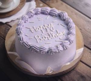 Eggless  Black Currant Lovely Bento Cake