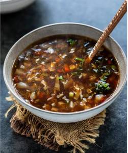 Hot and sour soup veg